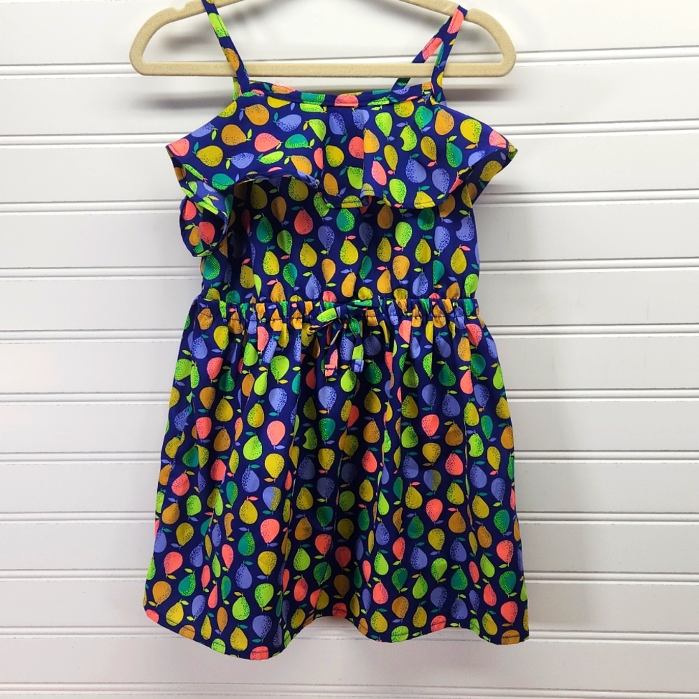 Cherokee Neon Pear Print Dress 24 Months - Picture 1 of 4
